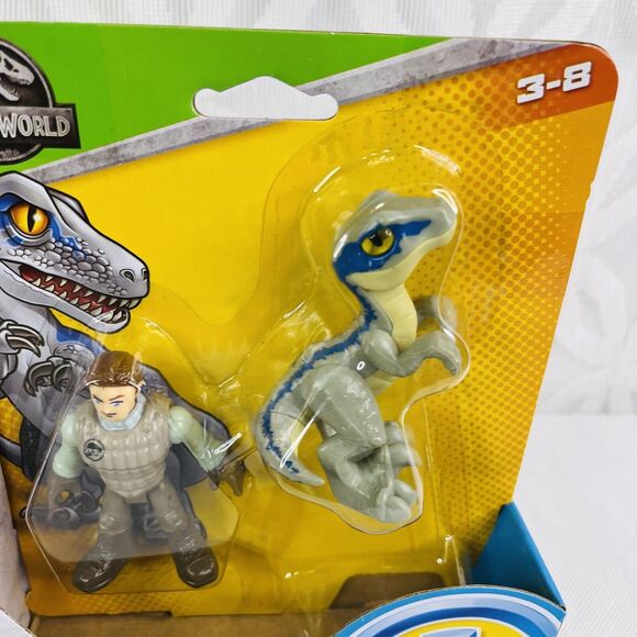 Fisher-Price Imaginext Jurassic World Dracorex Dinosaur & Owen and Blue Lot - Picture 5 of 7